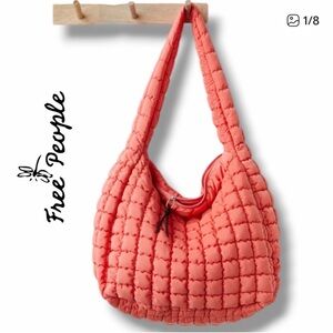 FP Movement Quilted Carry Coral Puffer Bag NWT